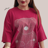 تیشرت لانگ نگین کوب جنس سوپرپنبه اعلا