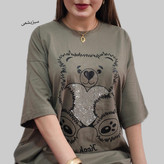 تیشرت لانگ خرسی جنس سوپرپنبه اعلا