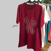 تیشرت زنانه نخی قواره دار