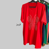 تیشرت زنانه نخی قواره دار