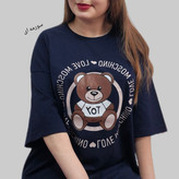 تیشرت لانگ چاپTOY جنس سوپرپنبه