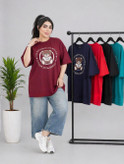تیشرت لانگ چاپTOY جنس سوپرپنبه