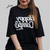 تیشرت لانگ Happy جنس سوپرپنبه اعلا