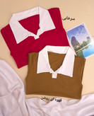 پلوشرت کبریتی یقه سفید(زنانه دخترانه)