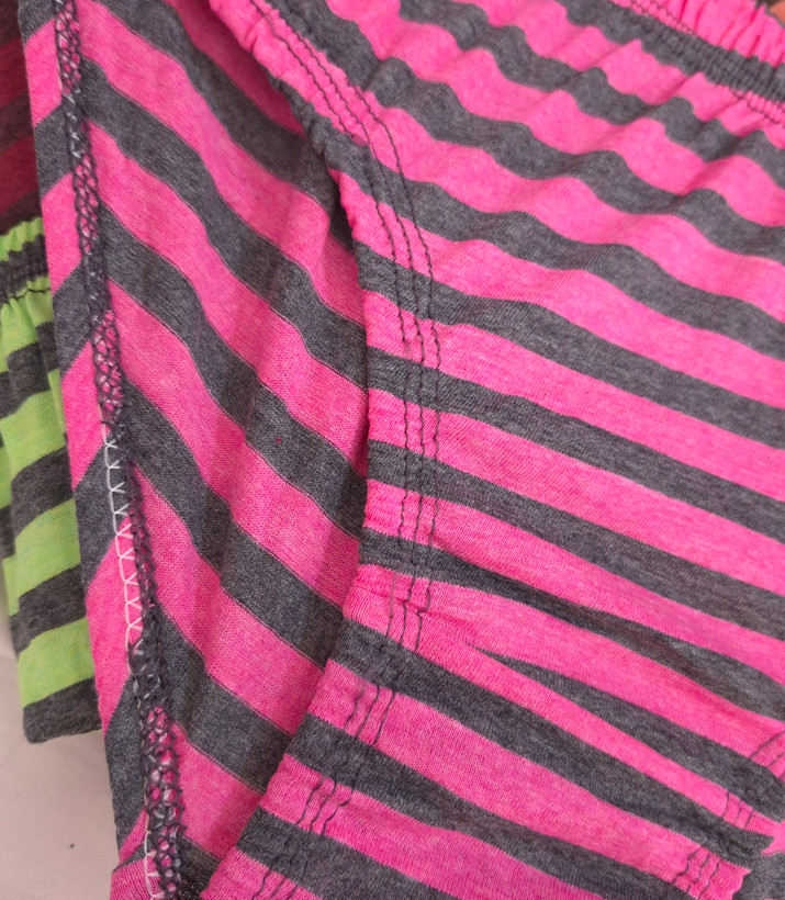 شورت لیفه ای نخی راه راه زنانه و دخترانه سایز L ,XL ,2XL