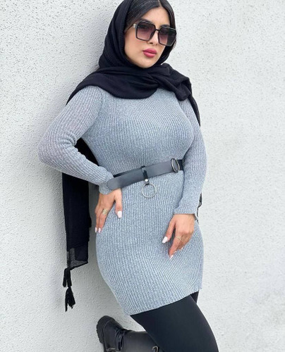 بلوز بافت یقه گرد